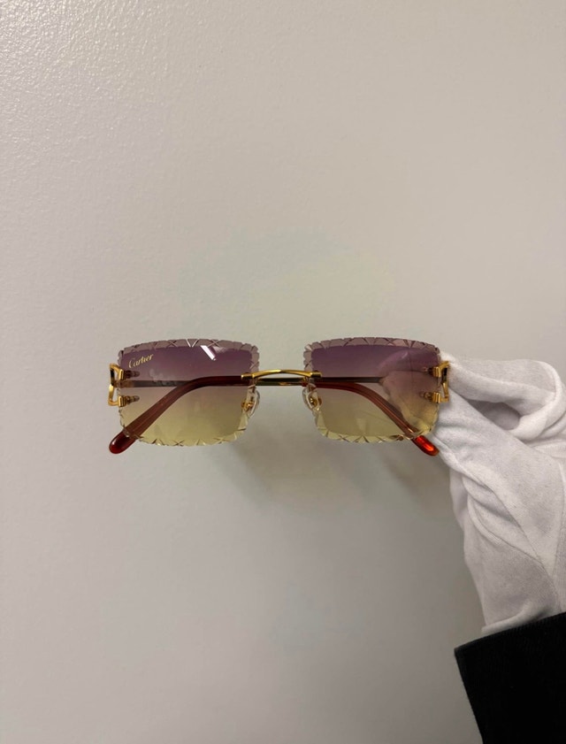 Cartier Big C Frames Gold With Purple/Yellow Gradient Tint - photo 2