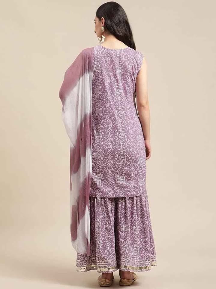 Kurta Set for Women with Dupatta Party Wear Indian Style - photo 3