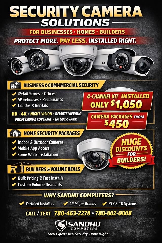 Security Camera Solutions for Businesses & Homes