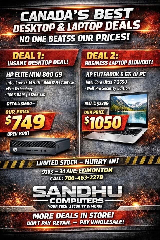 Canada's Best Desktop & Laptop Deals - Unbeatable Prices!