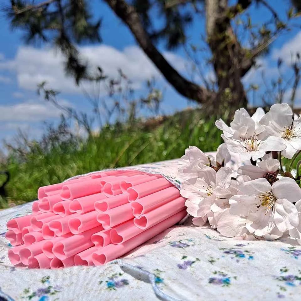 Valentine's Pink Heart Straws - 100 Pack - photo 5