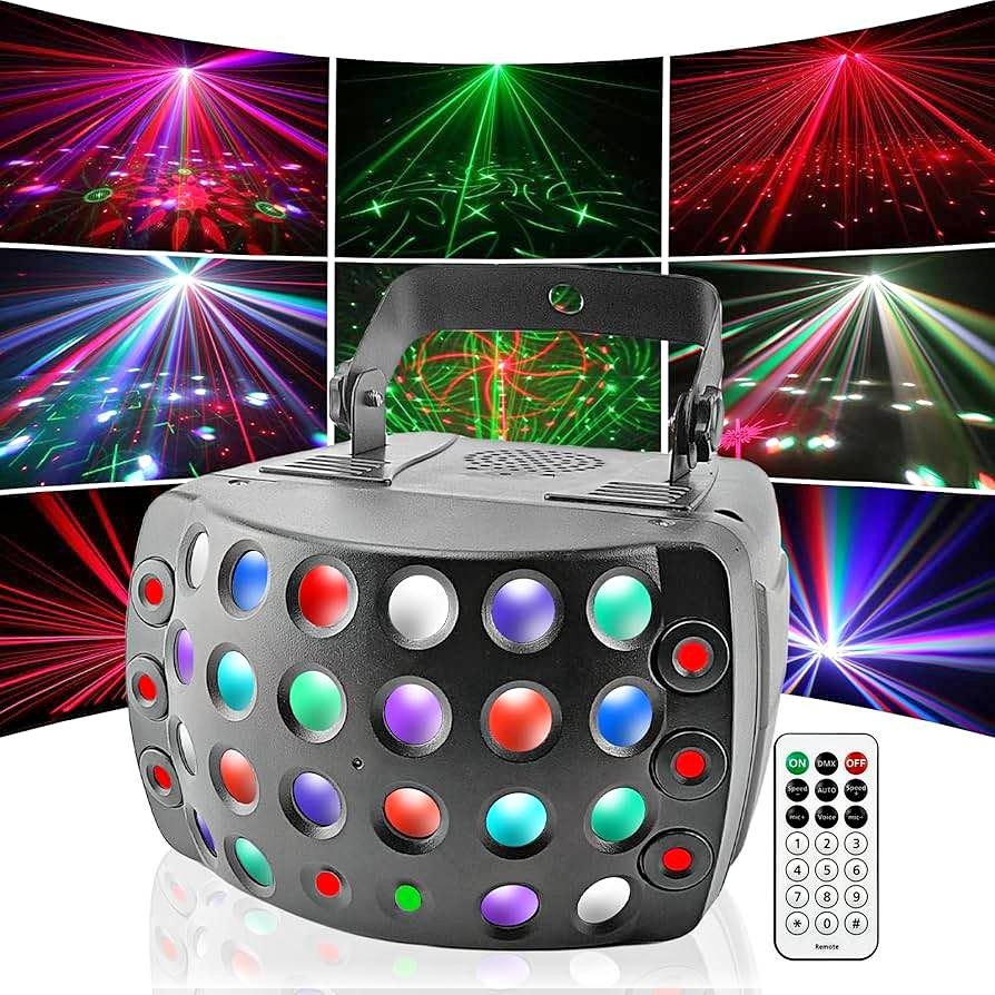 DJ Lights 3 in 1 Stage Lights 36W Disco Light 20 Modes