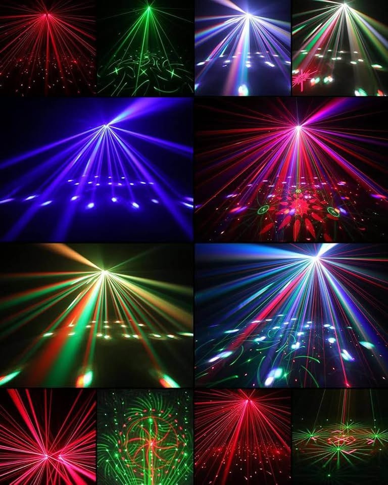 DJ Lights 3 in 1 Stage Lights 36W Disco Light 20 Modes - photo 4