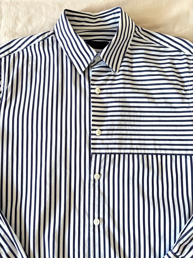 Ziozia Perpendicular Striped Button-Down Shirt - photo 3