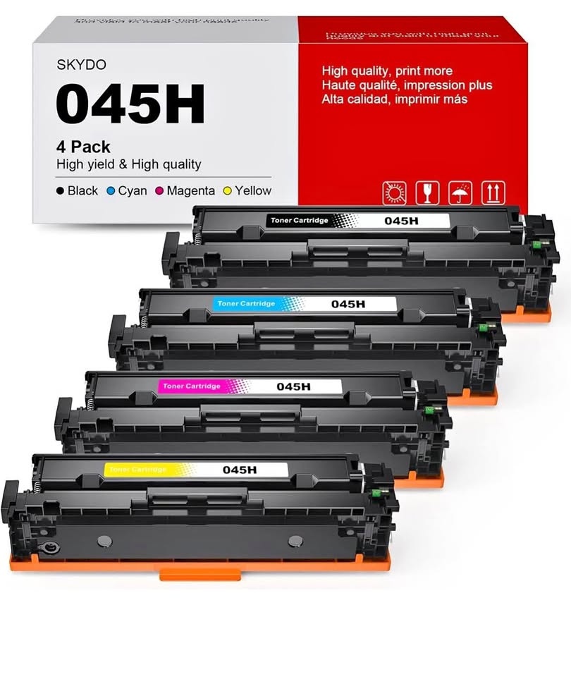Canon 045H Toner Cartridge 4-Pack