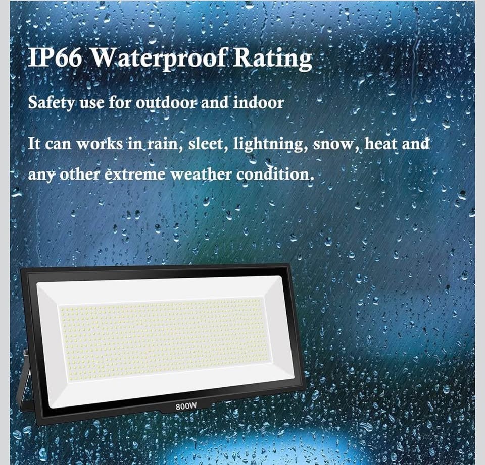 800w LED Flood Light - 3500W Equivalent, Waterproof - photo 5