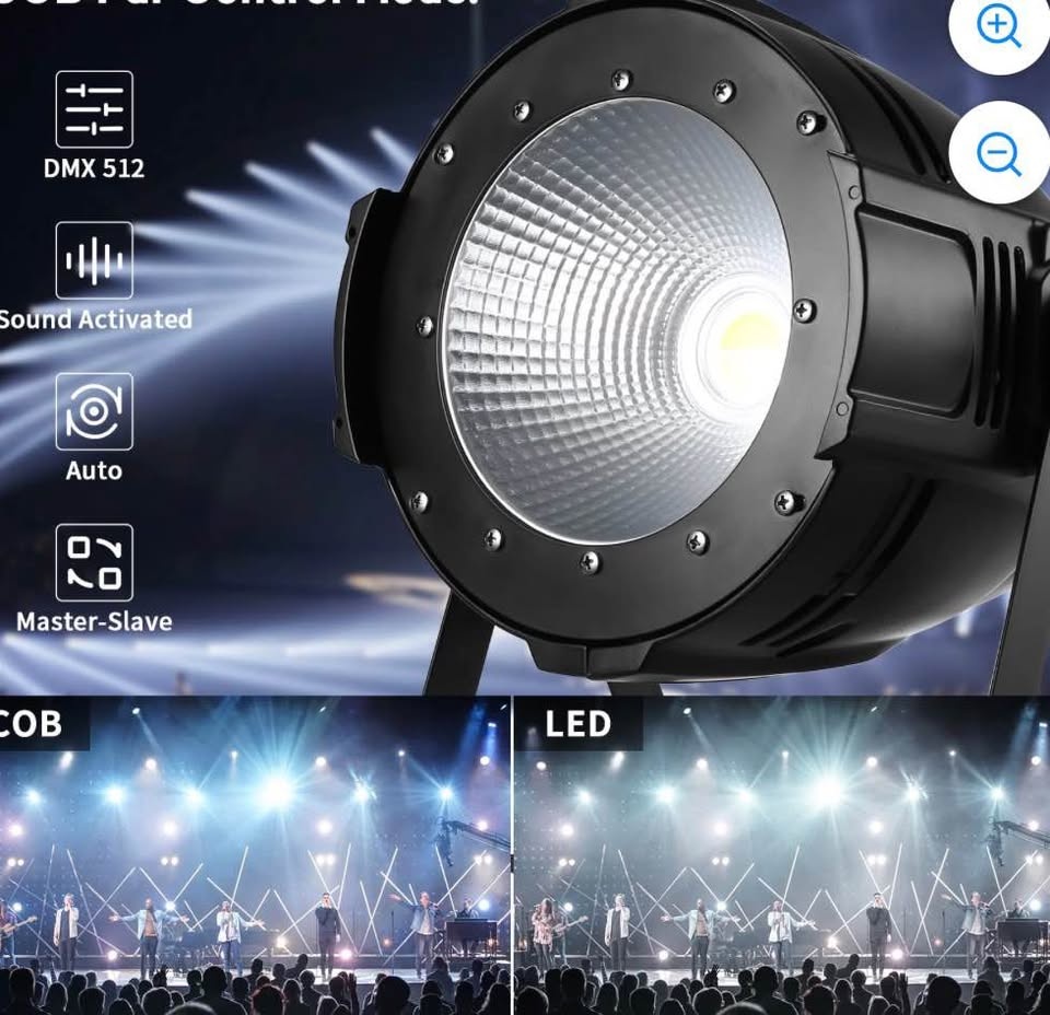 100W Stage Light Warm White & Cool White COB LED Spotlight - photo 3