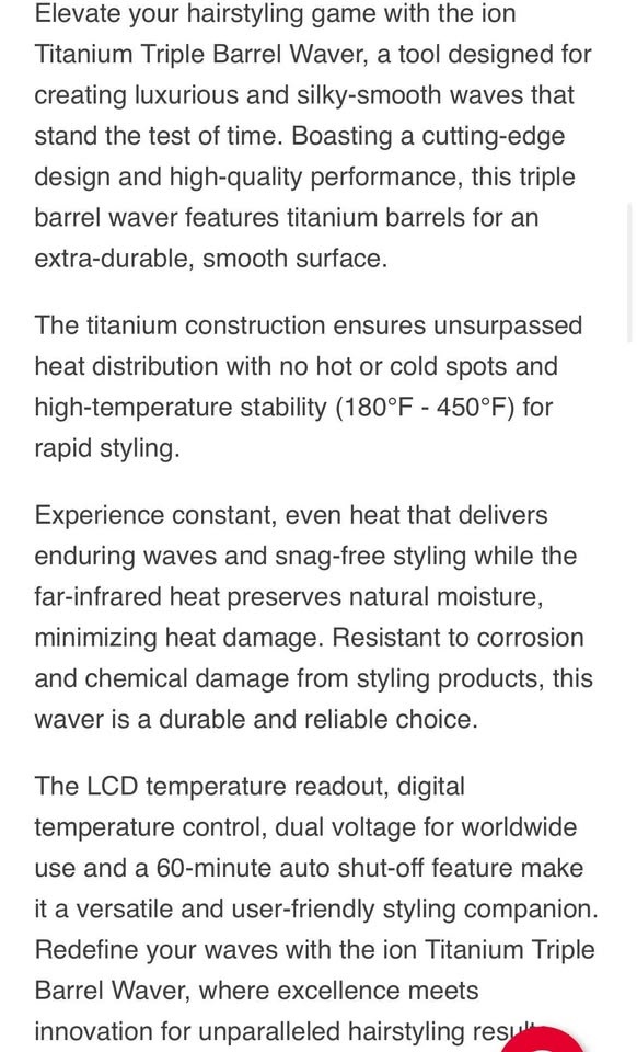 ion. Titanium Pro Triple Barrel Waver - photo 5