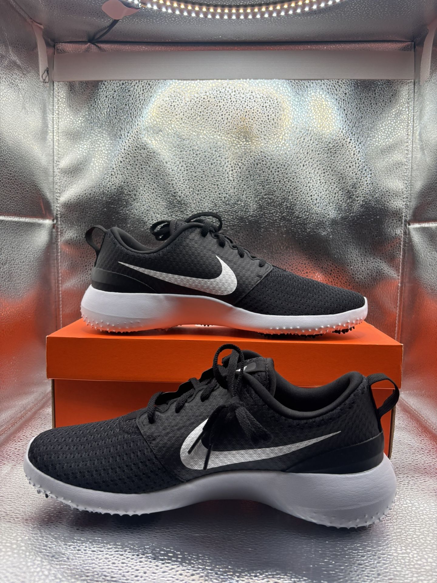 Nike Black White Roshe Golf Shoe - photo 5