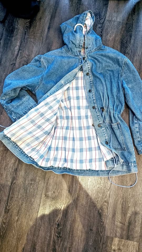 JEAN JACKET LONG with hoodie - photo 4