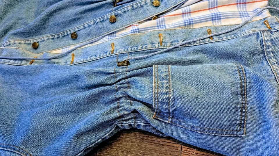 JEAN JACKET LONG with hoodie - photo 5
