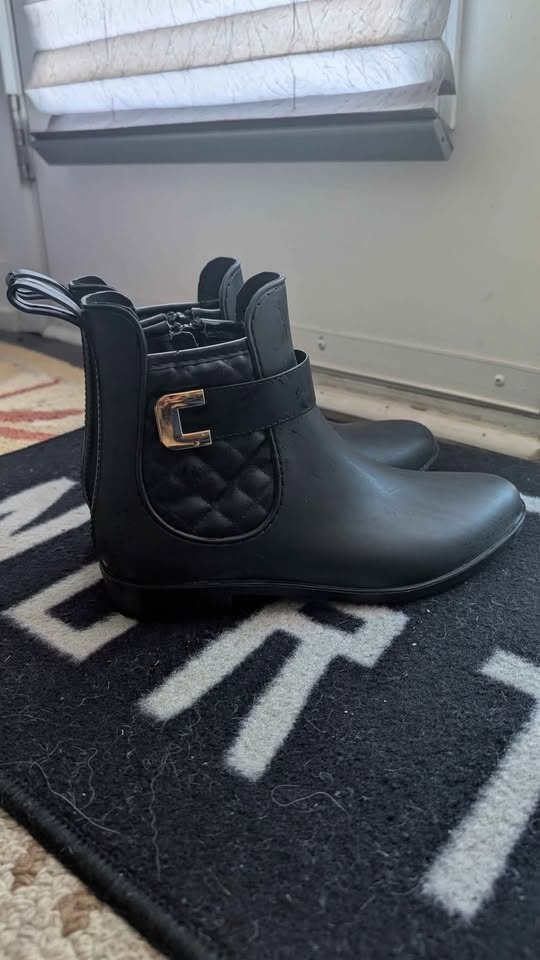 BOOTS* ankle leather bootie quilted - photo 3