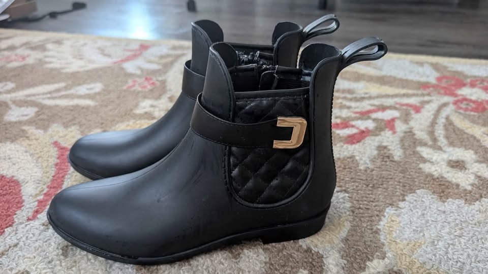 BOOTS* ankle leather bootie quilted - photo 4