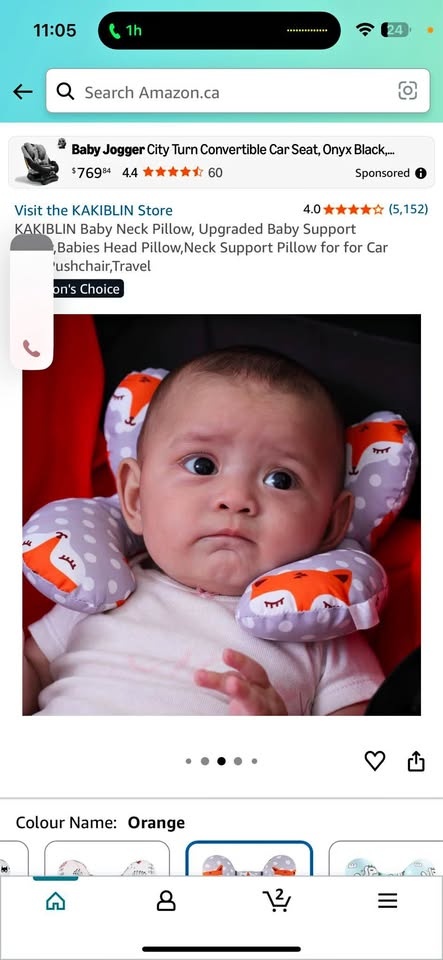 Baby travel pillow