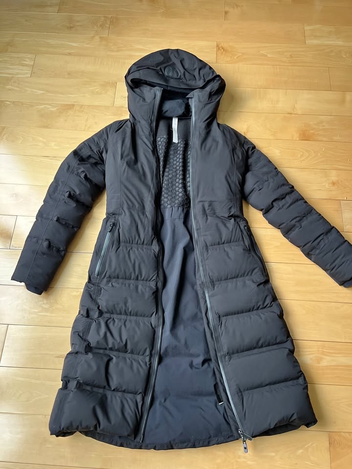 Lululemon Sleet Street Long Jacket - Black, Size 2