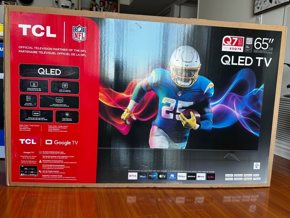 TCL Q7K 65 inch QLED 4K TV - 144Hz
