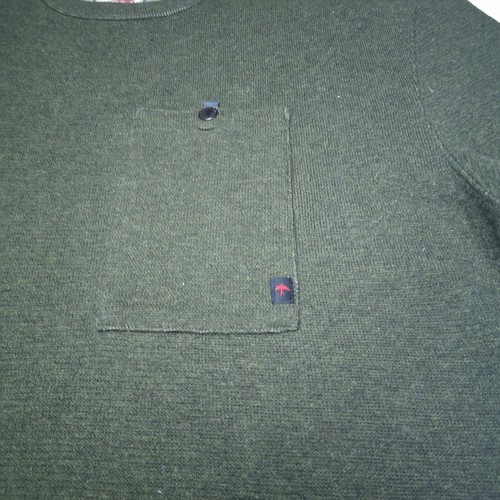 Relwen Micro Waffle Thermal Crew Pullover Sweatshirt Men's L Oli - photo 3