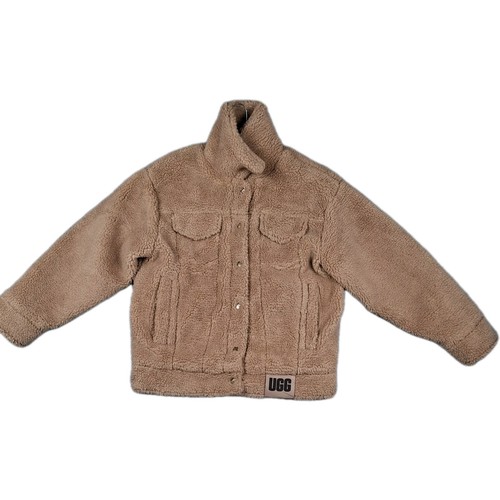 UGG Frankie Sherpa Trucker Jacket Camel Tan Women’s XS