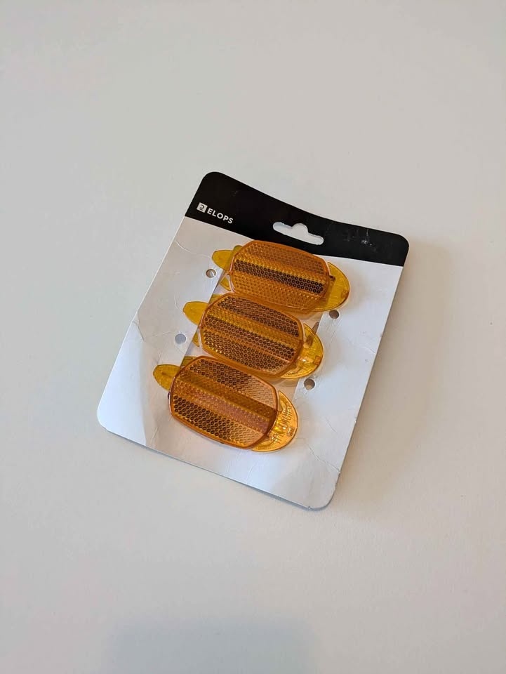 3 Bike Wheel Reflectors