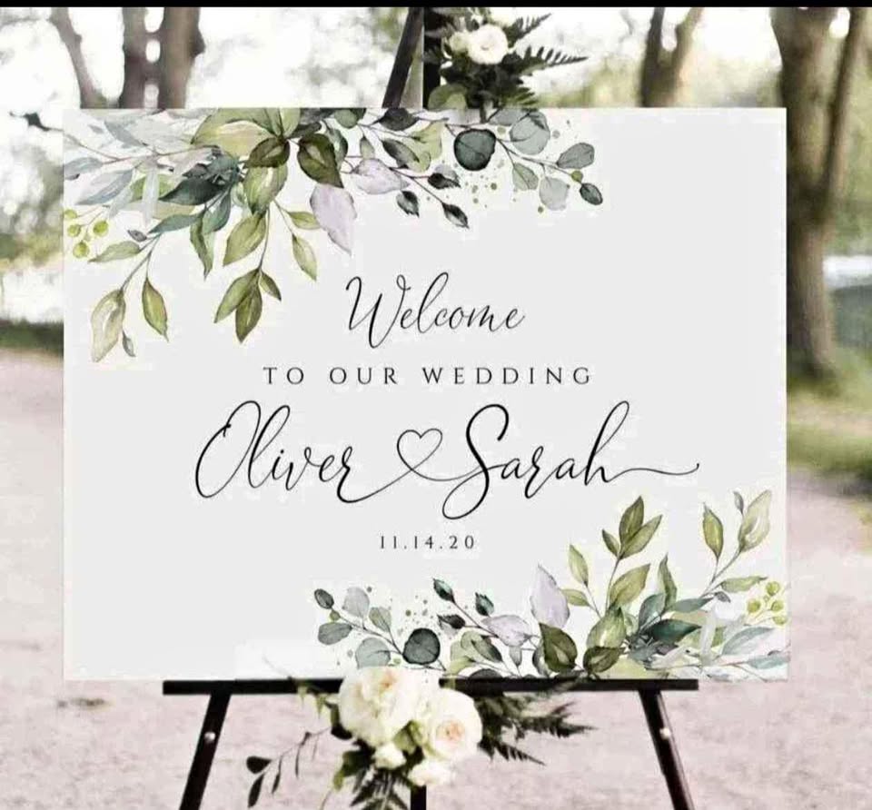 Event welcome sign, seating chart- wedding, birthday...