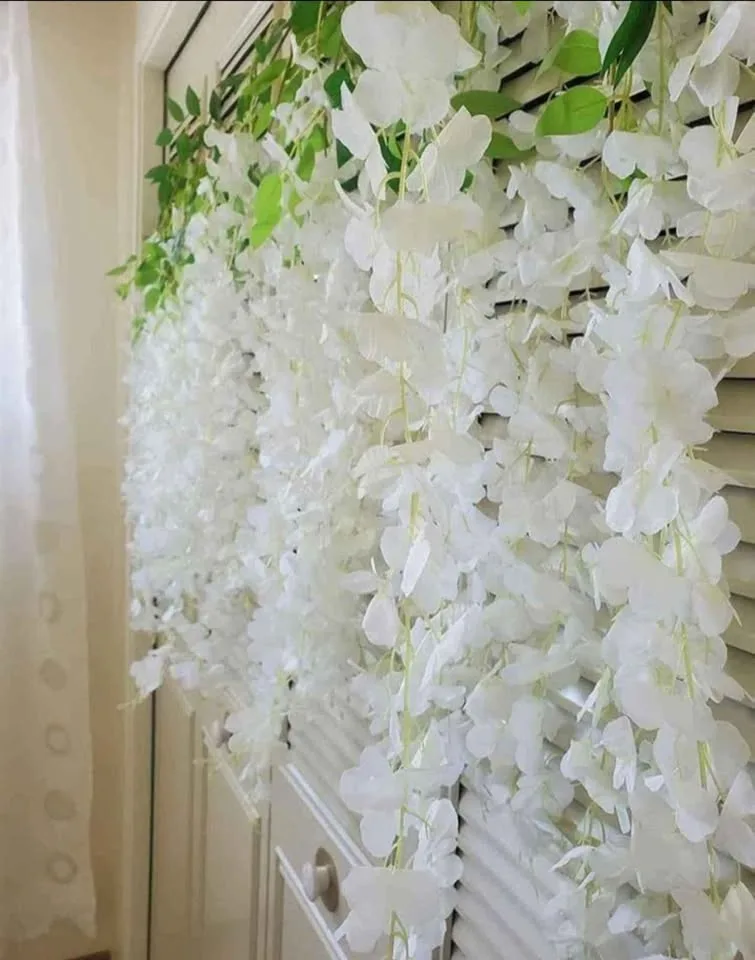 🌿 Elegant White Floral Hanging Décor 🌿 image indicator(2)