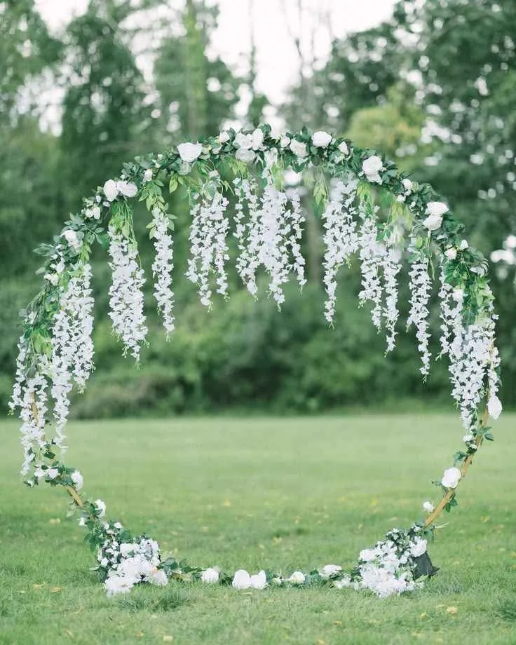 🌿 Elegant White Floral Hanging Décor 🌿 image indicator(5)