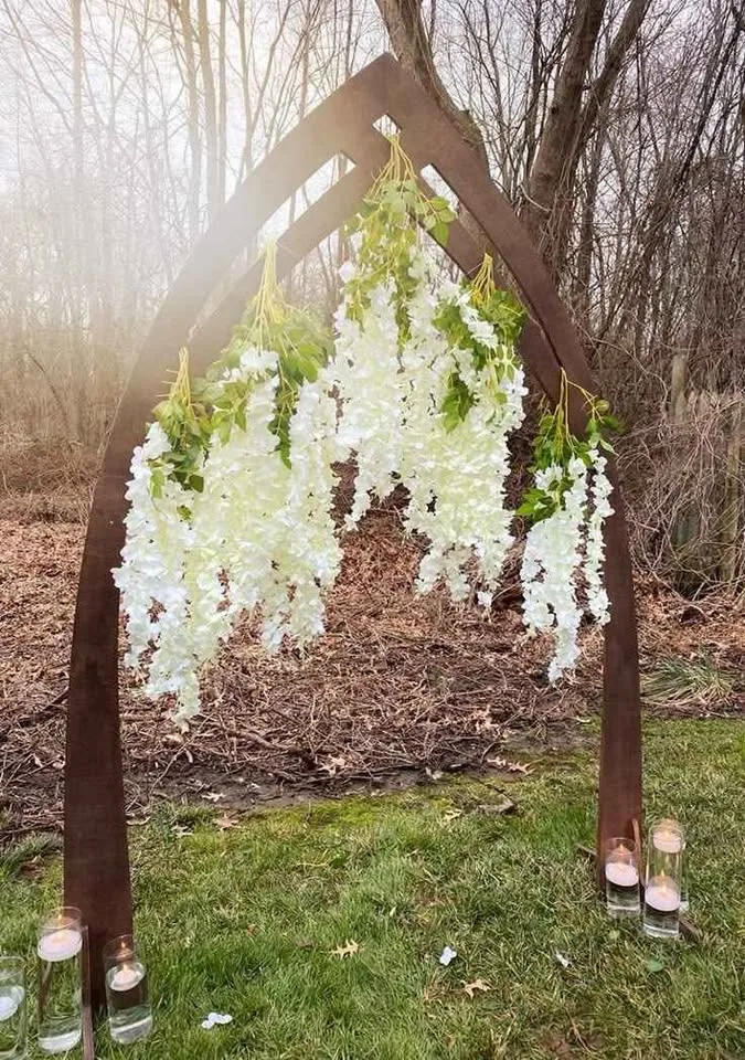 🌿 Elegant White Floral Hanging Décor 🌿 image indicator(6)