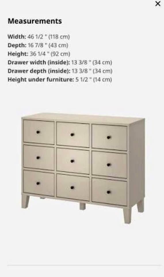IKEA BRYGGJA 9-Drawer Dressers - Great Condition (2 Available!)