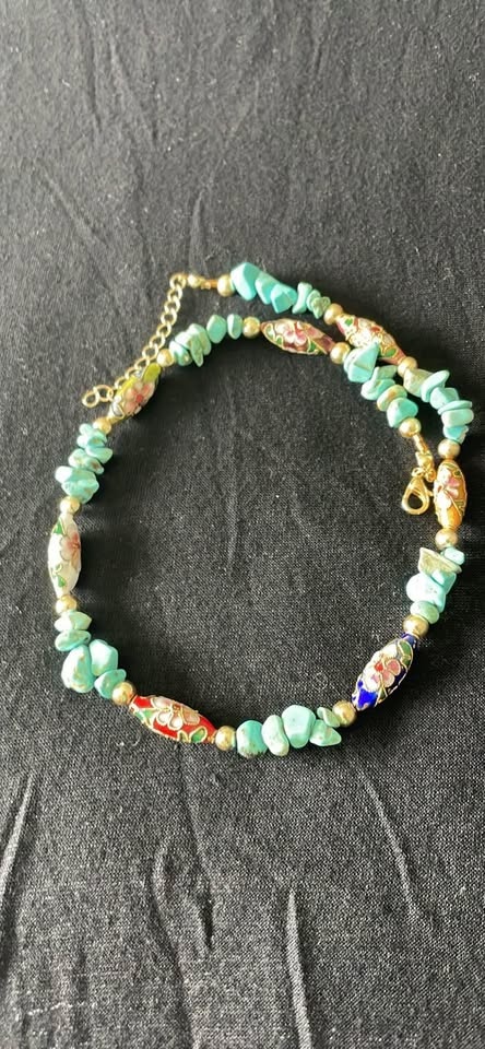 Handmade Turkish Turquoise & Silver Necklace - photo 3