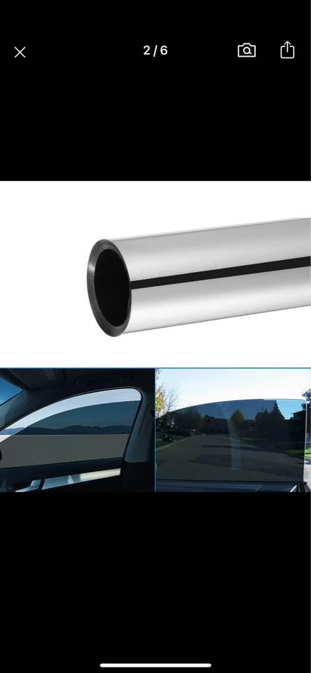 1 Roll 300cm x 50cm Uncut Window Mirror Silver Chrome - photo 3