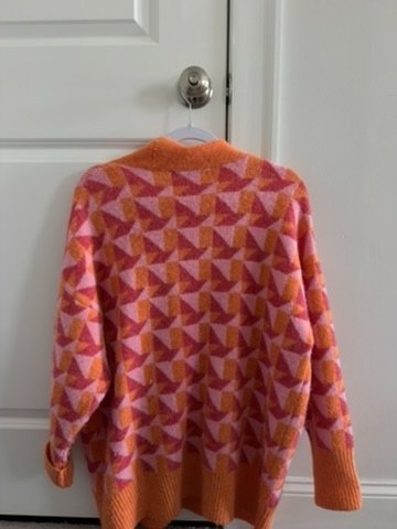 Zara Geometric Print Oversized Cardigan Sweater - photo 5