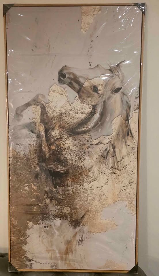 Large Abstract Horse Wall Art Canvas – 120 × 60 cm – Brand New - photo 2