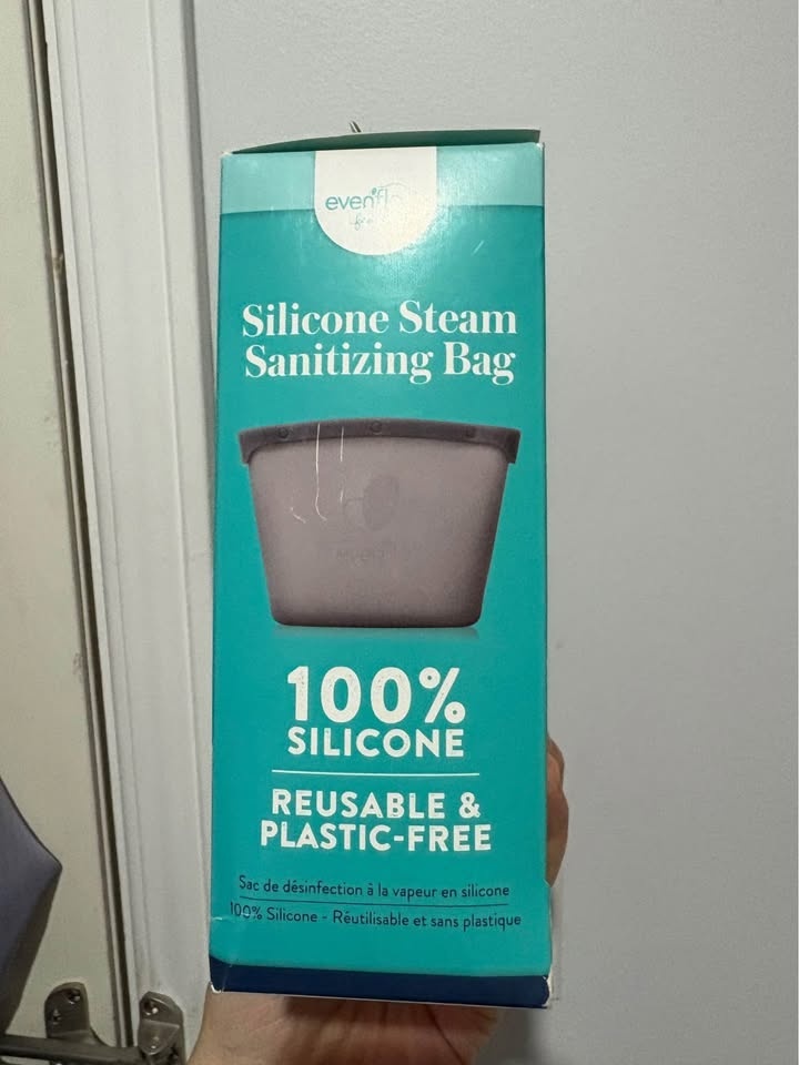 Brand New Evenflo Silicone Steam Sanitizing Bag | Reusable 🏆 - photo 2