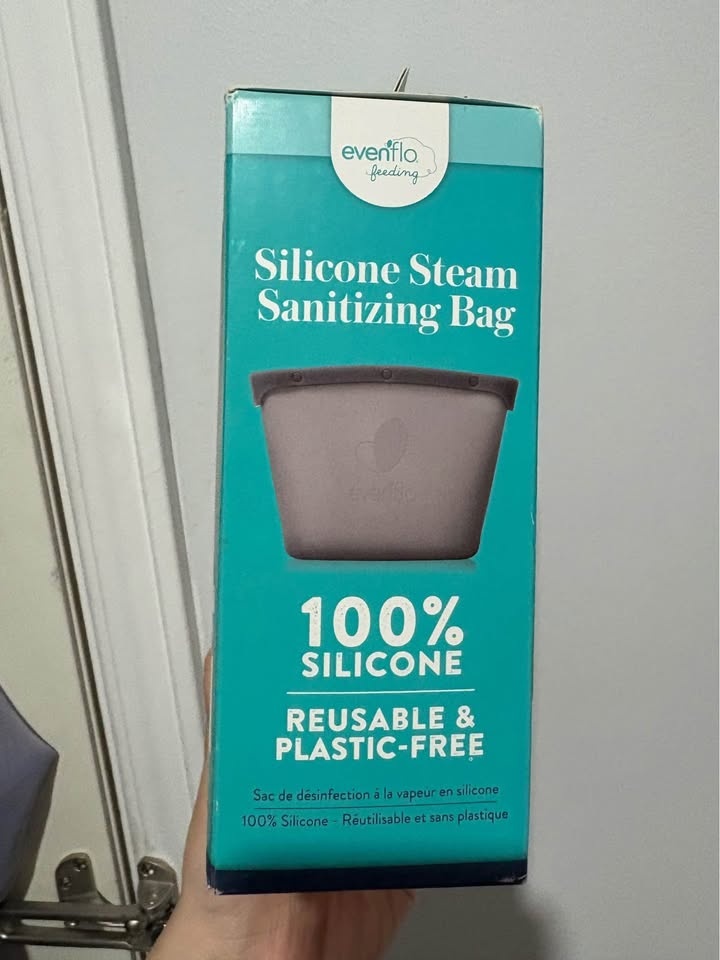 Brand New Evenflo Silicone Steam Sanitizing Bag | Reusable 🏆 - photo 4