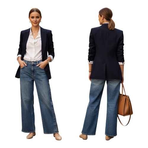 Seventy + Mochi "Bay" Side Snap Wide Leg Jeans W27 🏆 - photo 5