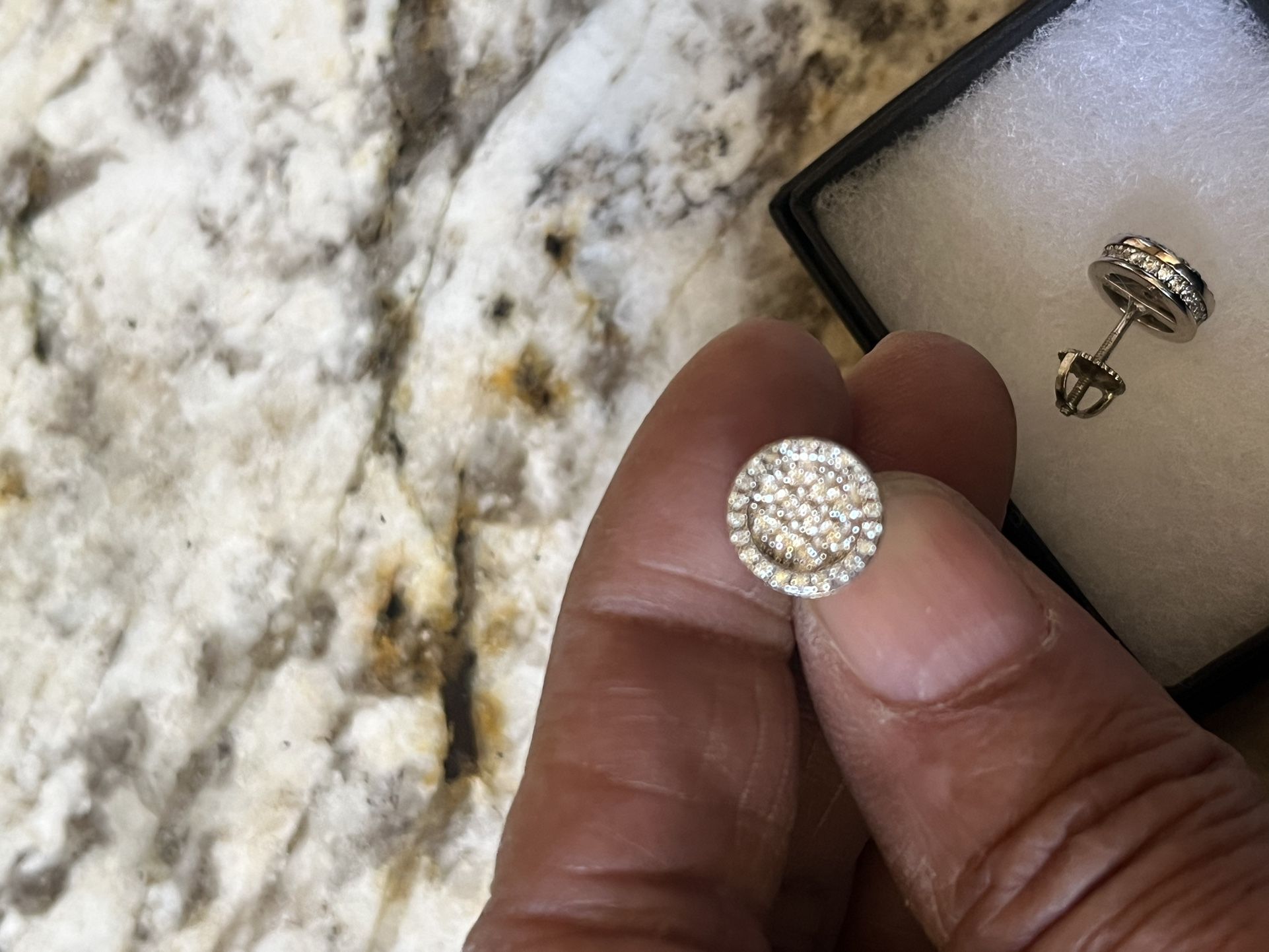Real Silver 925 Diamond Moissanite Earrings - photo 2