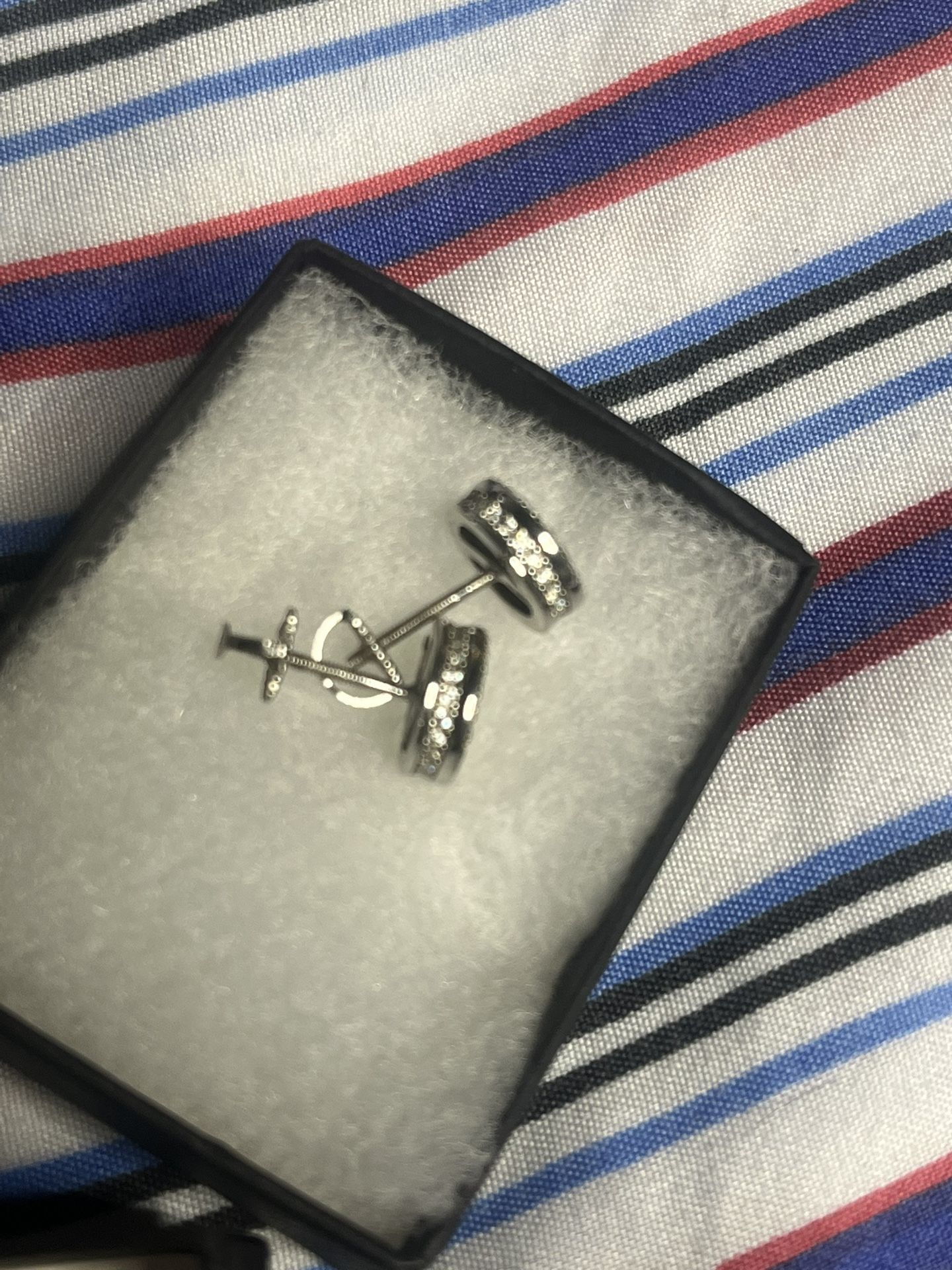 Real Silver 925 Diamond Moissanite Earrings - photo 3