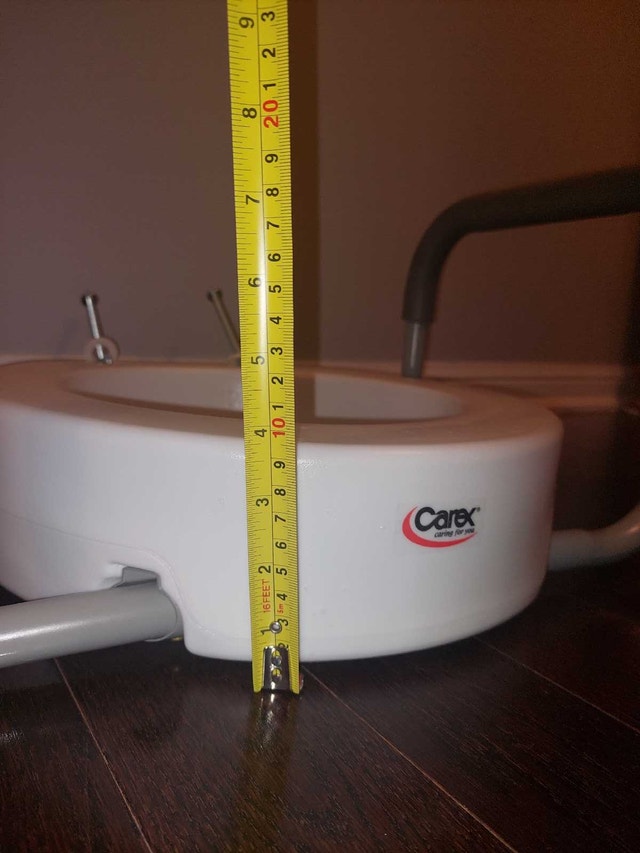 New Carex Toilet Riser with Removable Arms