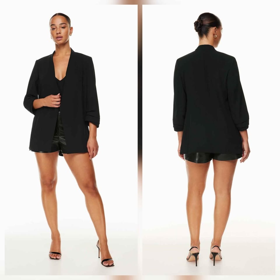 Aritzia Babaton Power Open Front Blazer Size 2 🏆 - photo 3