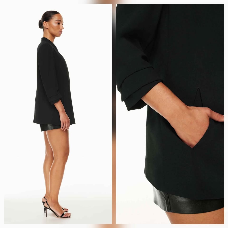 Aritzia Babaton Power Open Front Blazer Size 2 🏆 - photo 4