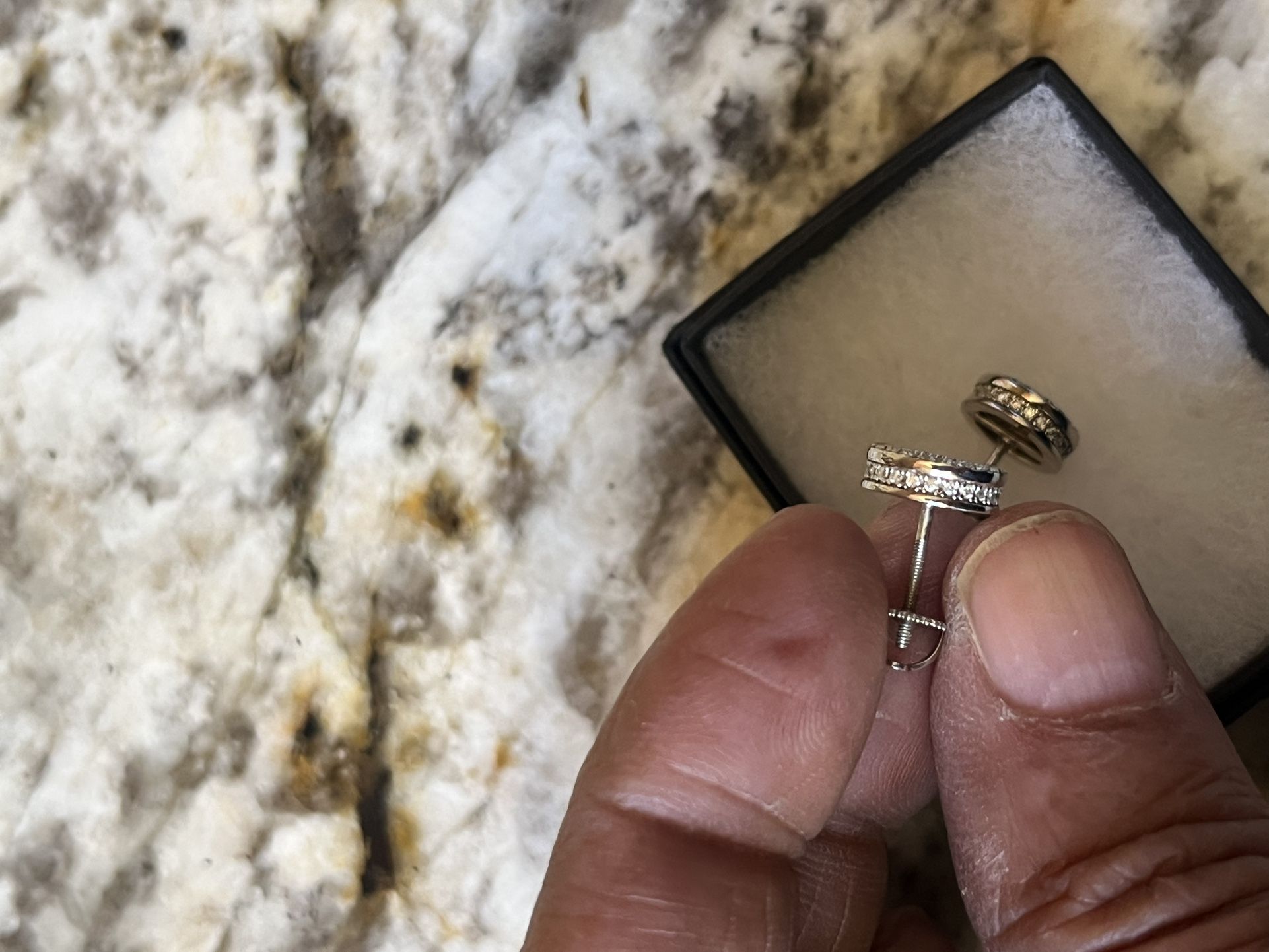 Real Silver 925 Diamond Moissanite Earrings - photo 5