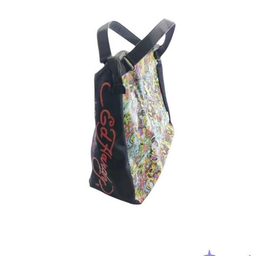 Ed Hardy Vintage Tote Bag Y2K Graphic Print Tattoo Style - photo 3