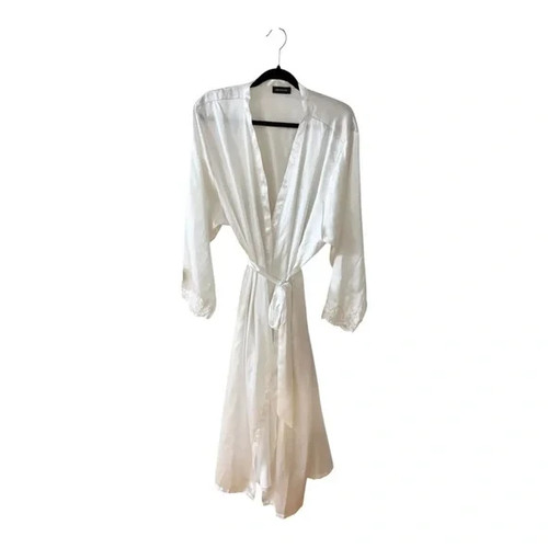 Jones New York Vintage White Satin Bridal Robe - photo 2