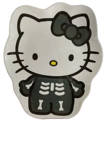 Hello Kitty Skeleton Serving Plate Tray Halloween NEW