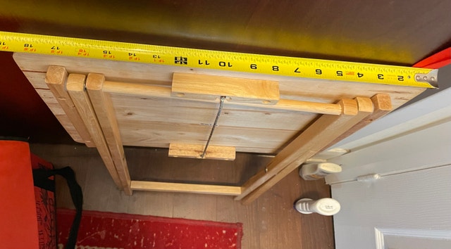 Small wooden folding table - photo 3
