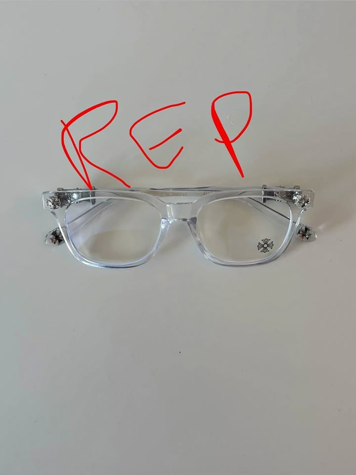 Chrome Hearts Glasses - Clear Silver