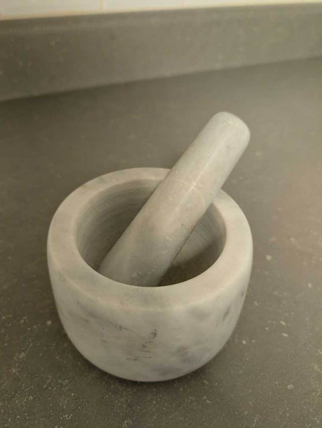 Marble Mortar and Pestle