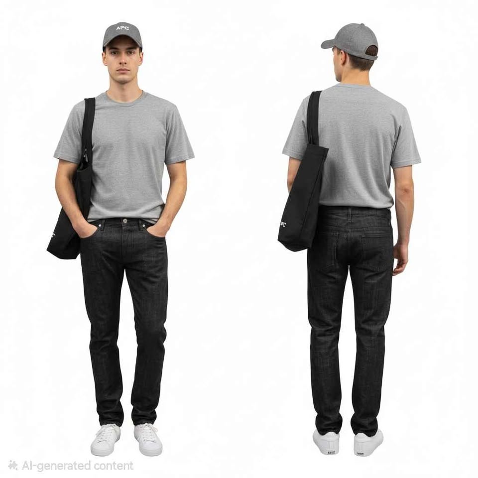 A.P.C. Paris Petit Standard Selvedge Black Jeans Size 31 🏆 - photo 5