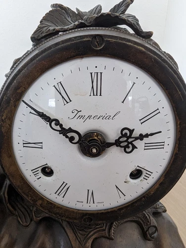 Imperial Brevettato Italy Bronze Elephant Clock - Antique, Runs - photo 3