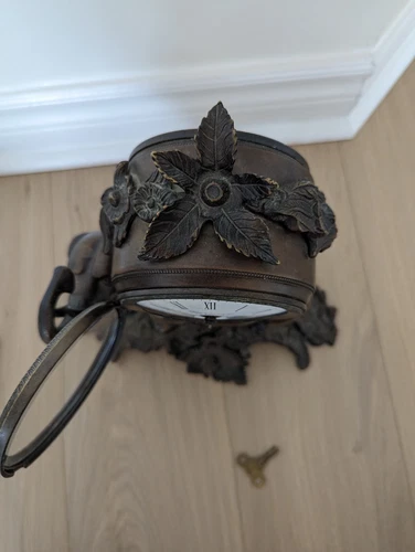 Imperial Brevettato Italy Bronze Elephant Clock - Antique, Runs - photo 5